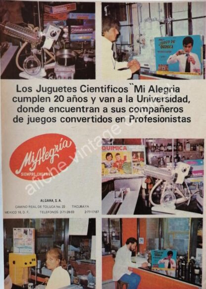 CARTEL ANTIGUO ORIGINAL DE JUGUETES CLASICOS 1980s, MI ALEGRIA, LILI LEDY, FISHER PRICE - Imagen 4