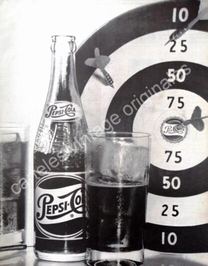 7 CARTELES RETRO ORIGINALES. CAMPAÑA COMPLETA PEPSI EL REFRESCO DE LA AMISTAD - Imagen 4