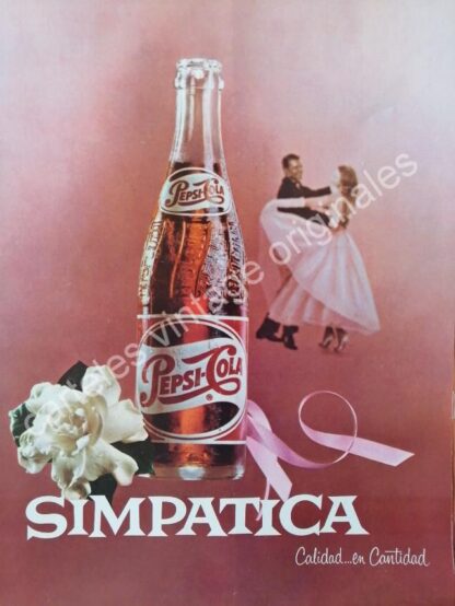 CARTEL ANTIGUO ORIGINAL DE PEPSI COLA, SERIE FESTIVA CAMPAÑA COMPLETA 1962 - Imagen 7