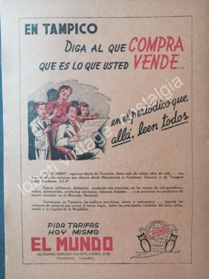 CARTEL ANTIGUO ORIGINAL DE SET DE 6 AFICHES PERIODICOS DE COAHUILA AÑOS 50s-60s - Imagen 5