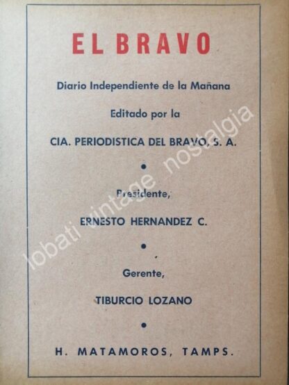 CARTEL ANTIGUO ORIGINAL DE SET DE 6 AFICHES PERIODICOS DE COAHUILA AÑOS 50s-60s - Imagen 2