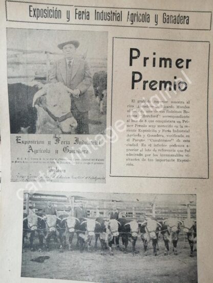 CARTEL ANTIGUO ORIGINAL DE NOTA DE PRENSA PRIMERA EXPO GUADALUPE 1944 MONTERREY - Imagen 6