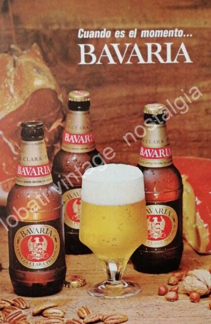 CARTEL ANTIGUO ORIGINAL DE SET DE 6 AFICHES, CERVEZAS MAS POPULARES 1960s Y 70s - Imagen 5