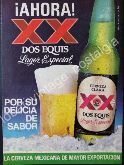 CARTEL ANTIGUO ORIGINAL DE SET DE 6 AFICHES, CERVEZAS MAS POPULARES 1960s Y 70s - Imagen 3