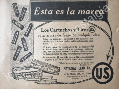 CARTEL ANTIGUO ORIGINAL DE SET DE 7 AFICHES DE ARMAS AÑOS 20s-60s - Imagen 7