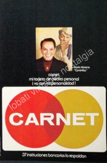 CARTEL ANTIGUO ORIGINAL DE CANTINFLAS Y LA TARJETA CARNET 1979 /FEP