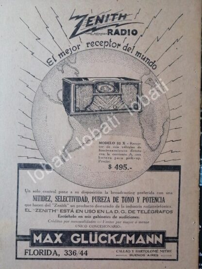 CARTEL ANTIGUO ORIGINAL DE RADIO ATWATER KENT 1920s / 127