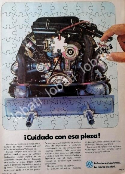 CARTEL ANTIGUO ORIGINAL DE AUTOS VOLKSWAGEN VOCHO 1981 /42