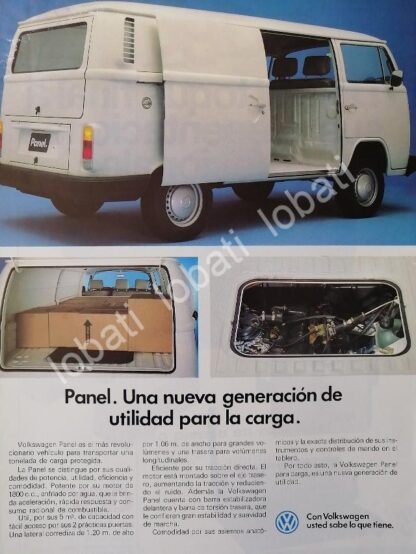 CARTEL ANTIGUO ORIGINAL DE AUTOS VOLKSWAGEN COMBI (PANEL) 1990 /26