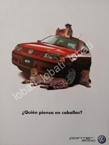 CARTEL ANTIGUO ORIGINAL DE AUTOS VOLKSWAGEN POINTER 2000 /25