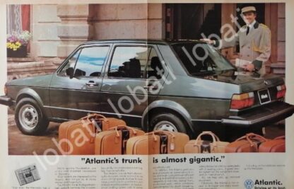 CARTEL ANTIGUO ORIGINAL DE AUTOS VOLKSWAGEN ATLANTIC (JETTA) 1979 1RA EDICION /5