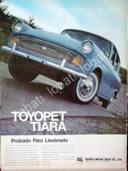 CARTEL ANTIGUO ORIGINAL DE AUTOS TOYOTA TOYOPET TIARA 1963 /235