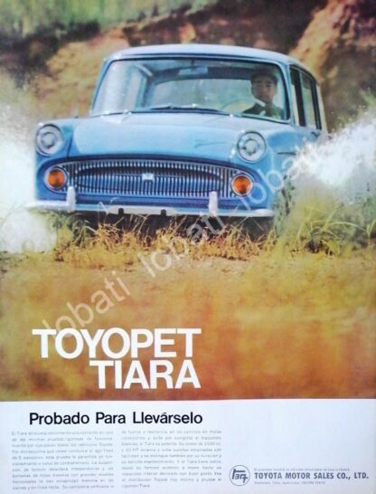 CARTEL ANTIGUO ORIGINAL DE AUTOS TOYOTA TOYOPET TIARA 1963 /234