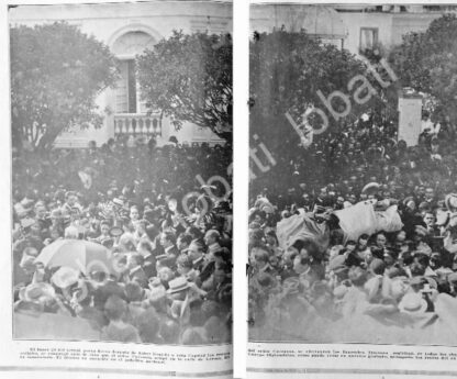 CARTEL ANTIGUO ORIGINAL DE NOTA ANTIGUA FUNERALES DE VENUSTIANO CARRANZA 1920 - Imagen 2