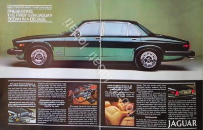 CARTEL ANTIGUO ORIGINAL DE AUTOS JAGUAR SERIE III XJ 1978 /319