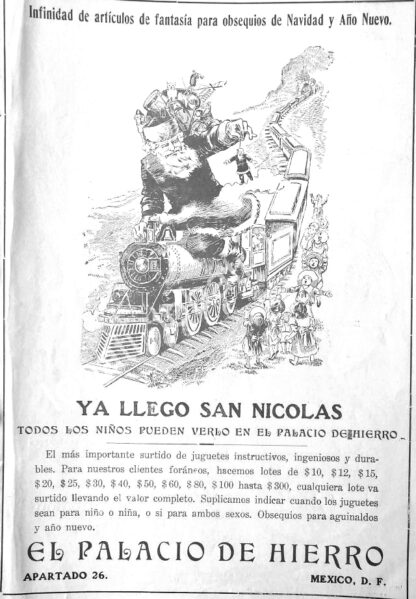 CARTEL ANTIGUO ORIGINAL DE TIENDAS EL PALACIO DE HIERRO 1909 /244