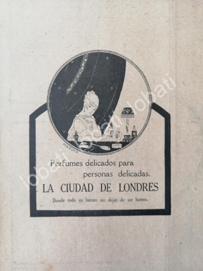 CARTEL ANTIGUO ORIGINAL DE AFICHE ART NOUVEAU TIENDAS LA CIUDAD DE LONDRES, 1920 /228