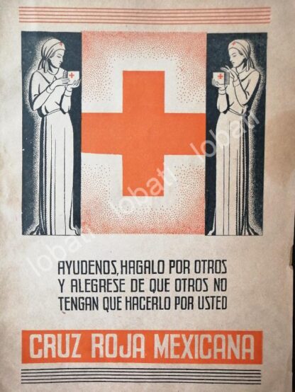 CARTEL ANTIGUO ORIGINAL DE COLECTA DE LA CRUZ ROJA 1940s /273