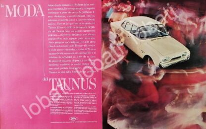 CARTEL ANTIGUO ORIGINAL DE AUTOS FORD TAUNUS 17M 1960 /461