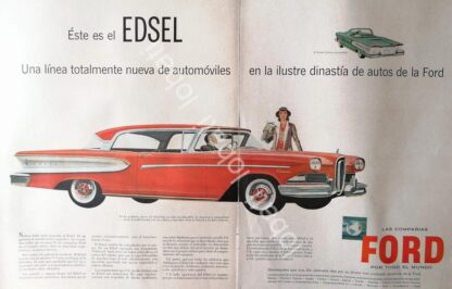 CARTEL ANTIGUO ORIGINAL DE AUTOS FORD EDSEL CITATION 1957 /454