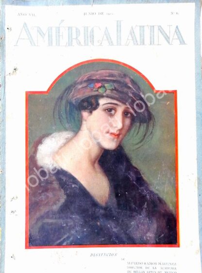 PORTADA ANTIGUA ORIGINAL  ARTISTICA DE ALFREDO RAMOS MARTINEZ 1921