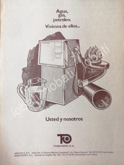 CARTEL ANTIGUO ORIGINAL DE TUBACERO S.A 1972 /419