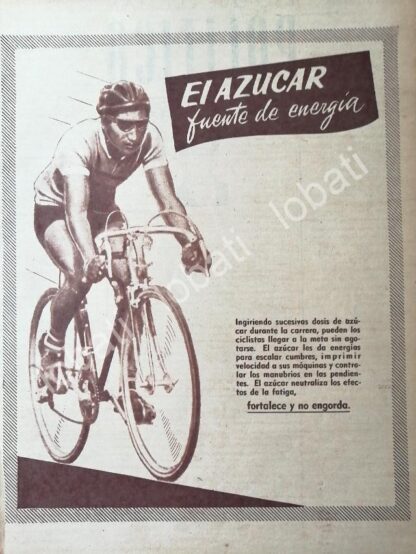 CARTEL ANTIGUO ORIGINAL DE CAMPAÑA NACIONAL DE CONSUMO DE AZUCAR 1955 / 386