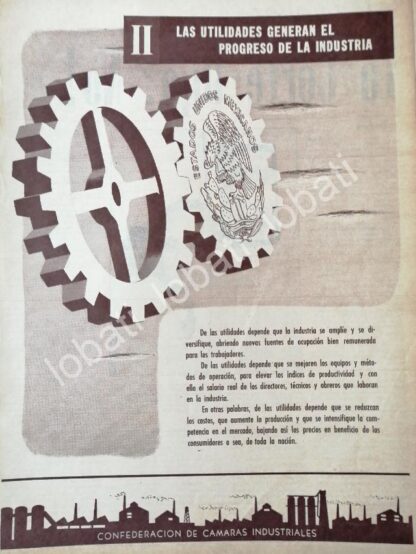 CARTEL ANTIGUO ORIGINAL DE 3 AFICHES. CONFEDERACION DE CAMARAS INDUSTRIALES 1956 /592 - Imagen 3