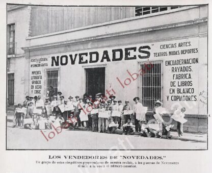 CARTEL ANTIGUO ORIGINAL DE IMPRENTA DE NOVEDADES 1912, /581