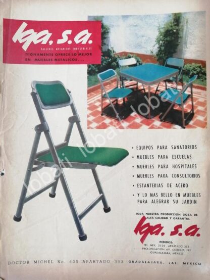 CARTEL ANTIGUO ORIGINAL DE MUEBLES PARA OFICINA IGA S.A 1960s /571