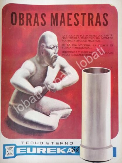 CARTEL ANTIGUO ORIGINAL DE TECHO ETERNO EUREKA S.A 1968 /568