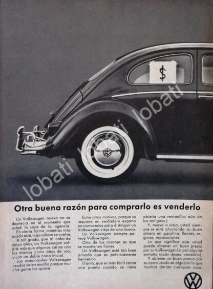 CARTEL ANTIGUO ORIGINAL DE AUTOS VOLKSWAGEN VOCHO 1971 /687 (T. CHICO)