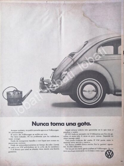 CARTEL ANTIGUO ORIGINAL DE AUTOS VOLKSWAGEN VOCHO 1964 /652