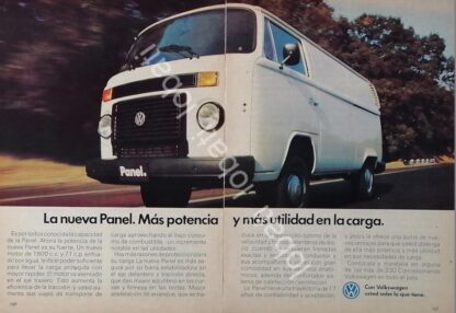 CARTEL ANTIGUO ORIGINAL DE AUTOS VOLKSWAGEN COMBI 1970s /635