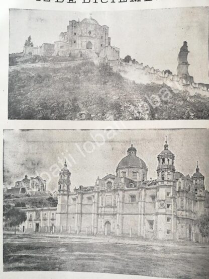 CARTEL ANTIGUO ORIGINAL DE LA VILLA DE GUADALUPE HIDALGO DIC. 1894 /RLG - Imagen 2