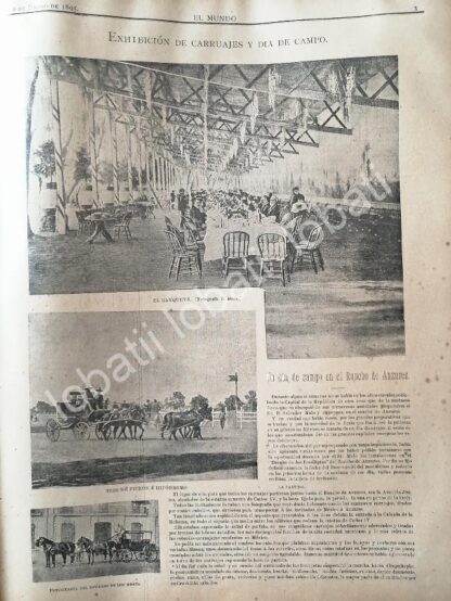 CARTEL ANTIGUO ORIGINAL DE SALVADOR MALO Y SU FIESTA EN RANCHO ANZURES 1895. /ASM