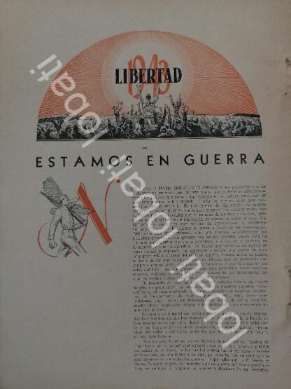 CARTEL ANTIGUO ORIGINAL DE LIBRETO DE INSTRUCCIONES, MEXICO EN GUERRA 1943 /SEGUNDA GUERRA MUNDIAL - Imagen 2