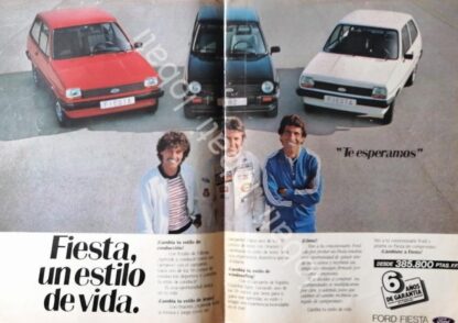 CARTEL ANTIGUO ORIGINAL DE AUTOS FORD FIESTA 1982 /907