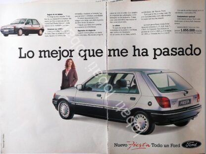 CARTEL ANTIGUO ORIGINAL DE AUTOS FORD FIESTA 1992 /903