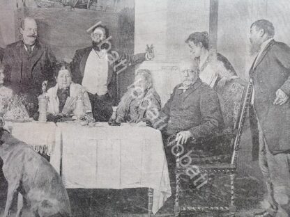 GRABADO ANTIGUO 1898 OTTO VON BISMARCK Y SU FAMILIA / MLT PLT - Imagen 2