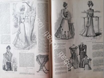 GACETA ANTIGUA 1898. " PAGINAS DE LA MODA " /32 - Imagen 3