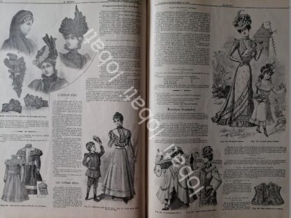 GACETA ANTIGUA 1898. " PAGINAS DE LA MODA " /34 - Imagen 2