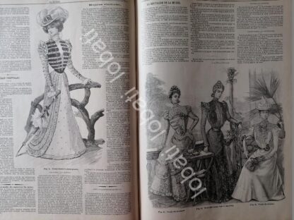 GACETA ANTIGUA 1898. " PAGINAS DE LA MODA " /35 - Imagen 2