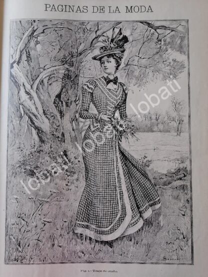 GACETA ANTIGUA 1898. " PAGINAS DE LA MODA " /36