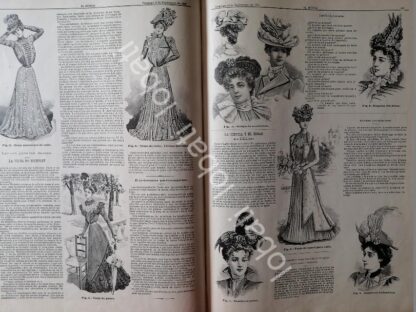 GACETA ANTIGUA 1898. " PAGINAS DE LA MODA " /36 - Imagen 3