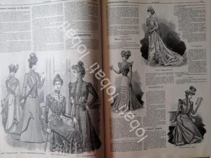 GACETA ANTIGUA 1898. " PAGINAS DE LA MODA " /41 - Imagen 2