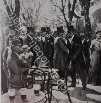 PORTADA ANTIGUA ORIGINAL  1898 PORFIRIO DIAZ EN EL BAZAR DE CARIDAD EN LA ALAMEDA/PLT /MLT - Imagen 2