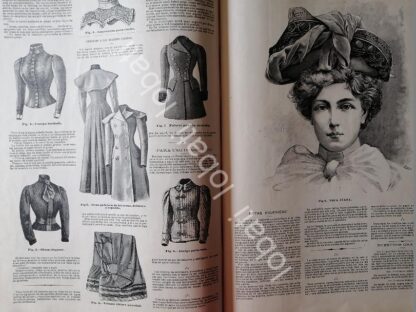 GACETA ANTIGUA DE MODAS 1898. " PAGINAS DE LA MODA " /43 - Imagen 3