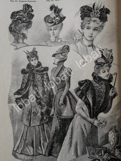 GACETA ANTIGUA DE MODAS 1898. " PAGINAS DE LA MODA " /44 - Imagen 3