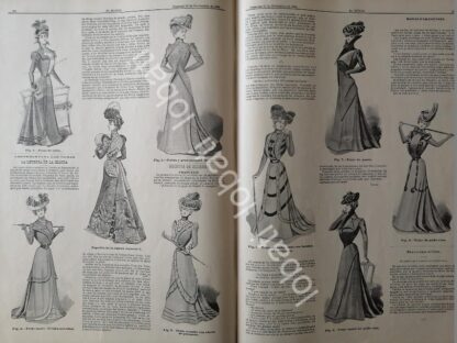 GACETA ANTIGUA DE MODAS 1898. " PAGINAS DE LA MODA " /45 - Imagen 2